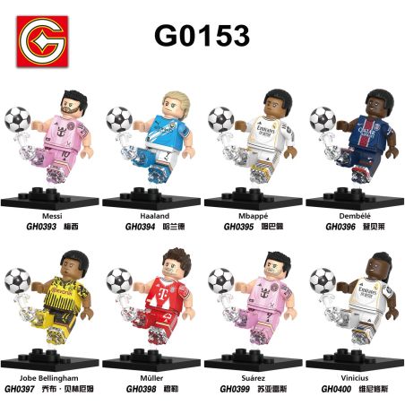 G brand G0153 G brand GH0393 G brand GH0394 G brand GH0395 G brand GH0396 G brand GH0397 G brand GH0398 G brand GH0399 G brand GH0400 Xếp hình lắp ráp ghép mô hình Nhân vật ngôi sao bóng đá 8 phong cách