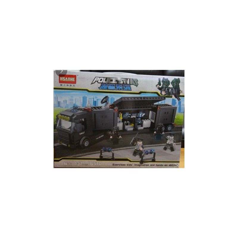 HSANHE CACO 6510 Xếp hình lắp ráp ghép mô hình dòng SWAT