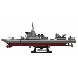 iBlock ib1212 Type 055 Destroyer Xếp hình lắp ráp ghép mô hình Sự trỗi dậy của linh hồn quốc gia về vũ khí hạng nặng: Kẻ hủy diệt 055 1:500