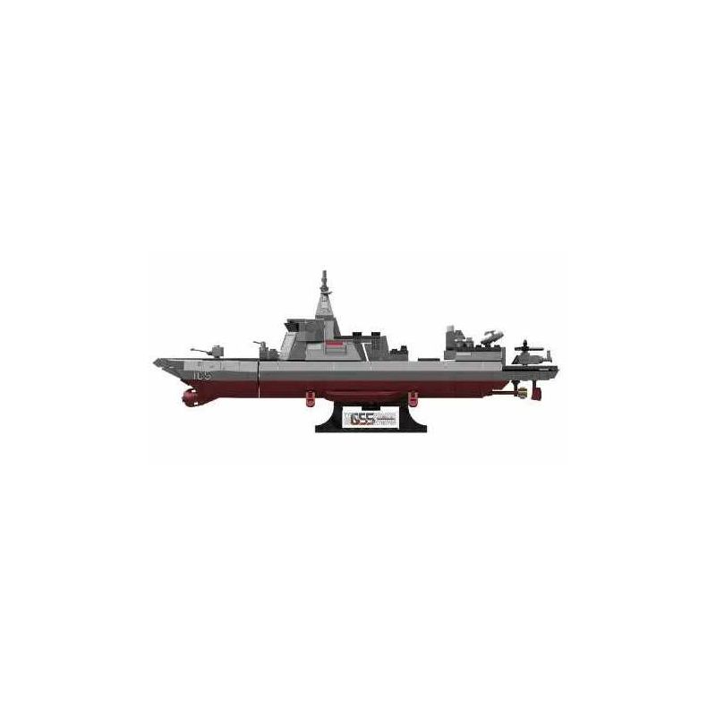iBlock ib1212 Type 055 Destroyer Xếp hình lắp ráp ghép mô hình Sự trỗi dậy của linh hồn quốc gia về vũ khí hạng nặng: Kẻ hủy diệt 055 1:500