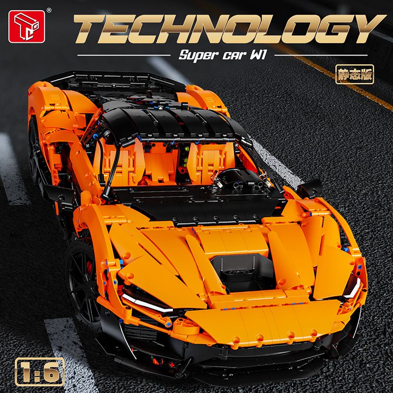 Tagore T5051 McLaren W1 Xếp hình lắp ráp ghép mô hình Siêu xe McLaren W1 1:6