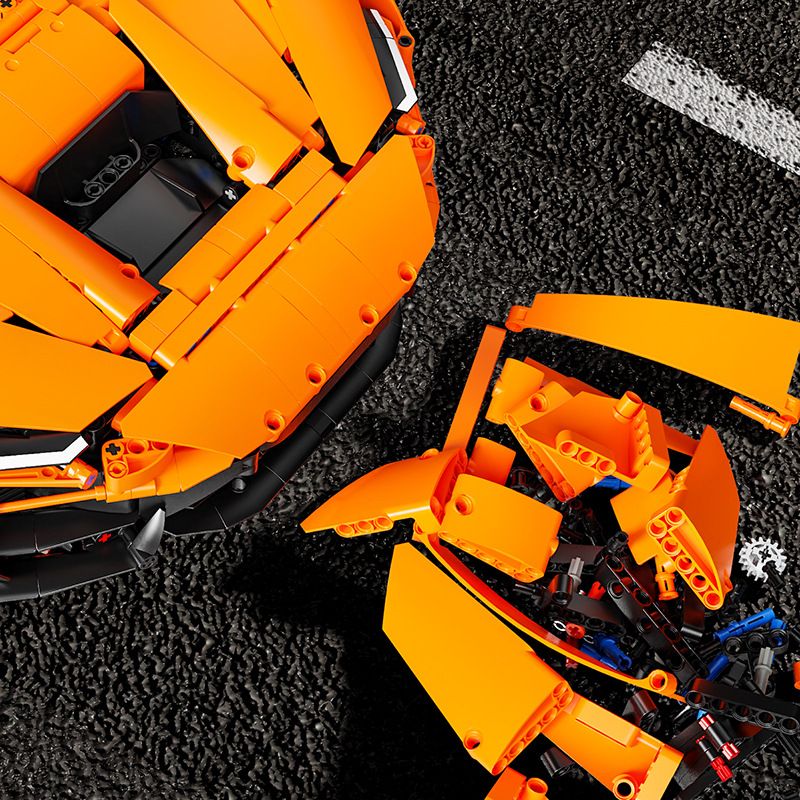 Tagore T5051 McLaren W1 Xếp hình lắp ráp ghép mô hình Siêu xe McLaren W1 1:6