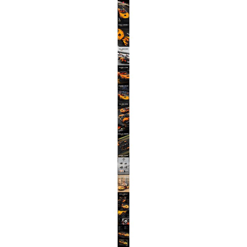 Tagore T5051 McLaren W1 Xếp hình lắp ráp ghép mô hình Siêu xe McLaren W1 1:6