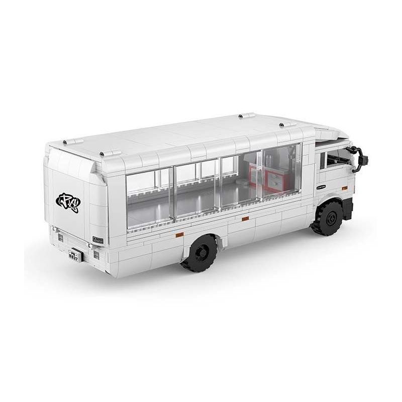 Pibo PB8837 Xếp hình lắp ráp ghép mô hình Người tiên phong chắp cánh ước mơ: Xe đầu kéo chở hàng Mitsubishi