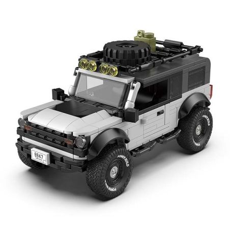 Pibo PB8847 Xếp hình lắp ráp ghép mô hình Thợ săn Ford 1:32