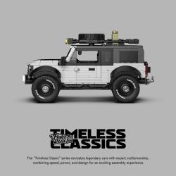 Pibo PB8847 Xếp hình lắp ráp ghép mô hình Thợ săn Ford 1:32