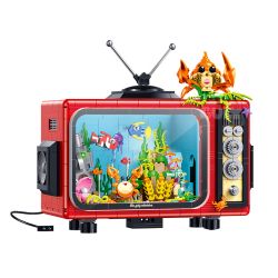 GULY 60518 Retro TV Xếp hình lắp ráp ghép mô hình truyền hình cổ điển