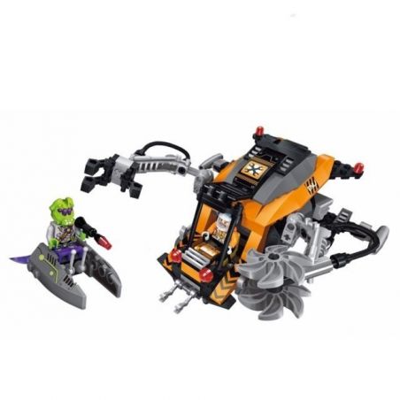 Enlighten 1609 Qman 1609 non  NGĂN CHẶN MÔ TÔ BAY CỦA NGƯỜI NGOÀI HÀNH TINH bộ đồ chơi xếp lắp ráp ghép mô hình Space Adventure SPACE ADVENTURE MINING SHIP ATTACKED Thám Hiểm Không Gian 224 khối