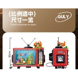 GULY 60518 Retro TV Xếp hình lắp ráp ghép mô hình truyền hình cổ điển