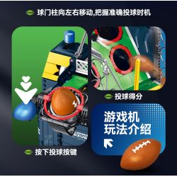 XINZHUAN XZ0011 Pulsegrid Nexus Xếp hình lắp ráp ghép mô hình máy chơi bóng bầu dục