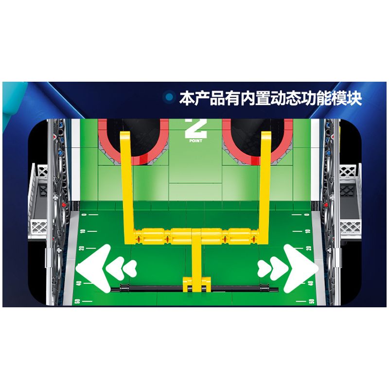 XINZHUAN XZ0011 Pulsegrid Nexus Xếp hình lắp ráp ghép mô hình máy chơi bóng bầu dục