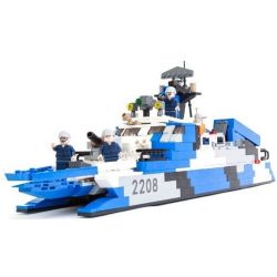 GUDI 8024 Xếp hình kiểu Lego MILITARY ARMY Stealth Missile Boat Navy Team Invisible Missile Ship Tàu Tên Lửa Cao Tốc Tàng Hình 578 khối