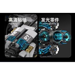 Takuki T1107 Dual Mode Robot Xếp hình lắp ráp ghép mô hình Robot tàu vũ trụ kết hợp hành trình trên mặt đất thám hiểm không gian