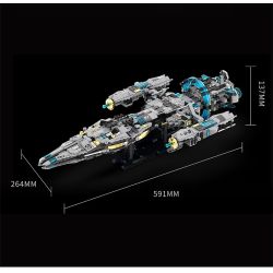 Takuki T1107 Dual Mode Robot Xếp hình lắp ráp ghép mô hình Robot tàu vũ trụ kết hợp hành trình trên mặt đất thám hiểm không gian