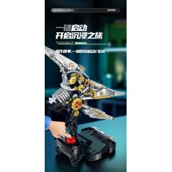 XINZHUAN XZ0007 DinoMech Xếp hình lắp ráp ghép mô hình Hộp sọ thằn lằn cơ khí