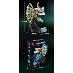 XINZHUAN XZ0008 DinoMech Xếp hình lắp ráp ghép mô hình Sọ Dilophosaurus cơ khí