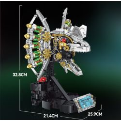 XINZHUAN XZ0008 DinoMech Xếp hình lắp ráp ghép mô hình Sọ Dilophosaurus cơ khí