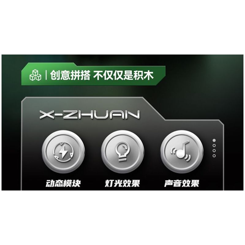 XINZHUAN XZ0008 DinoMech Xếp hình lắp ráp ghép mô hình Sọ Dilophosaurus cơ khí