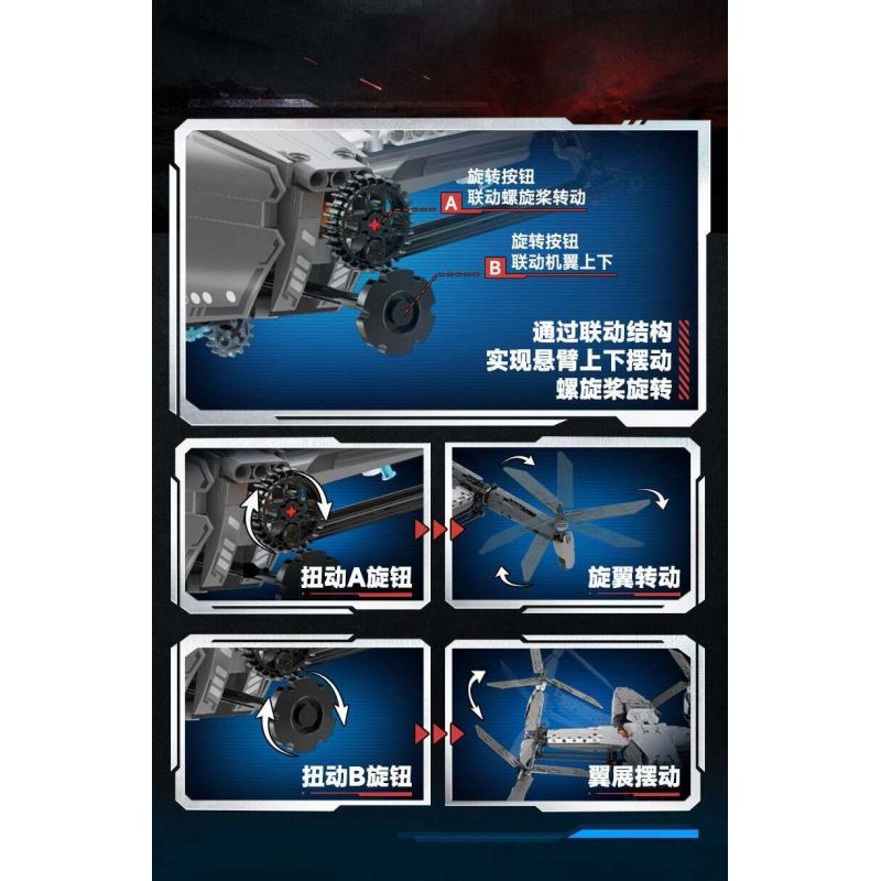 iBlock ib1207 Xếp hình lắp ráp ghép mô hình Linh hồn của đất nước: Sự trỗi dậy của vũ khí hạng nặng: Máy bay không người lái quân sự