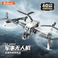 iBlock ib1207 Xếp hình lắp ráp ghép mô hình Linh hồn của đất nước: Sự trỗi dậy của vũ khí hạng nặng: Máy bay không người lái quân sự