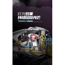 XINZHUAN XZ0005 DinoMech Xếp hình lắp ráp ghép mô hình Hộp sọ Tyrannosaurus cơ khí