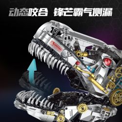 XINZHUAN XZ0005 DinoMech Xếp hình lắp ráp ghép mô hình Hộp sọ Tyrannosaurus cơ khí