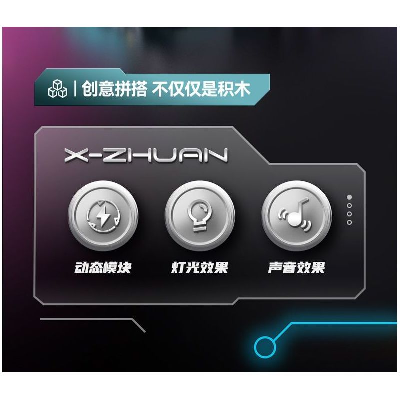 XINZHUAN XZ0005 DinoMech Xếp hình lắp ráp ghép mô hình Hộp sọ Tyrannosaurus cơ khí