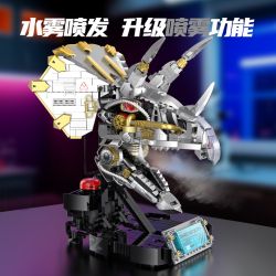 XINZHUAN XZ0006 DinoMech Xếp hình lắp ráp ghép mô hình Hộp sọ cơ học của Triceratops