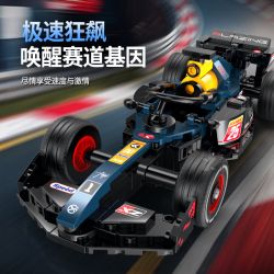 XINZHUAN XZ0001 Xếp hình lắp ráp ghép mô hình Đua xe công thức 1 Red Bull F1