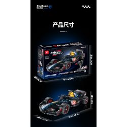 XINZHUAN XZ0001 Xếp hình lắp ráp ghép mô hình Đua xe công thức 1 Red Bull F1