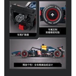 XINZHUAN XZ0001 Xếp hình lắp ráp ghép mô hình Đua xe công thức 1 Red Bull F1