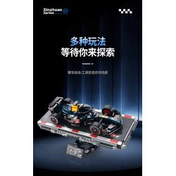 XINZHUAN XZ0001 Xếp hình lắp ráp ghép mô hình Đua xe công thức 1 Red Bull F1