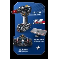 XINZHUAN XZ0001 Xếp hình lắp ráp ghép mô hình Đua xe công thức 1 Red Bull F1