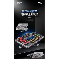 XINZHUAN XZ0001 Xếp hình lắp ráp ghép mô hình Đua xe công thức 1 Red Bull F1