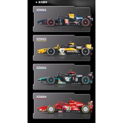 XINZHUAN XZ0001 Xếp hình lắp ráp ghép mô hình Đua xe công thức 1 Red Bull F1
