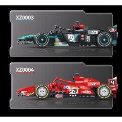 XINZHUAN XZ0001 Xếp hình lắp ráp ghép mô hình Đua xe công thức 1 Red Bull F1