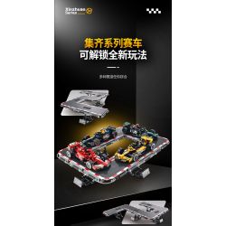 XINZHUAN XZ0002 Xếp hình lắp ráp ghép mô hình Xe công thức 1 McLaren F1