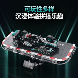 XINZHUAN XZ0003 Xếp hình lắp ráp ghép mô hình Xe công thức 1 Mercedes F1