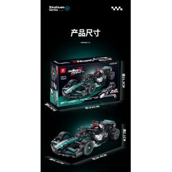 XINZHUAN XZ0003 Xếp hình lắp ráp ghép mô hình Xe công thức 1 Mercedes F1