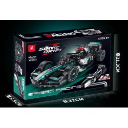 XINZHUAN XZ0003 Xếp hình lắp ráp ghép mô hình Xe công thức 1 Mercedes F1