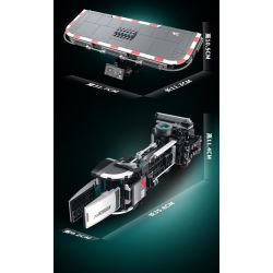 XINZHUAN XZ0003 Xếp hình lắp ráp ghép mô hình Xe công thức 1 Mercedes F1