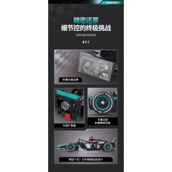 XINZHUAN XZ0003 Xếp hình lắp ráp ghép mô hình Xe công thức 1 Mercedes F1
