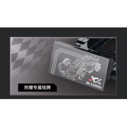 XINZHUAN XZ0003 Xếp hình lắp ráp ghép mô hình Xe công thức 1 Mercedes F1