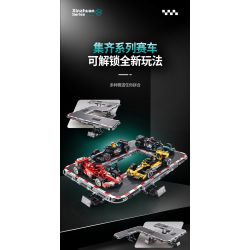 XINZHUAN XZ0003 Xếp hình lắp ráp ghép mô hình Xe công thức 1 Mercedes F1