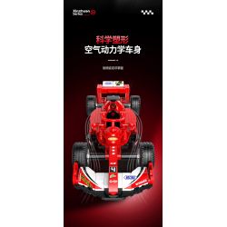 XINZHUAN XZ0004 Xếp hình lắp ráp ghép mô hình Xe công thức 1 Ferrari F1