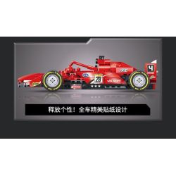 XINZHUAN XZ0004 Xếp hình lắp ráp ghép mô hình Xe công thức 1 Ferrari F1