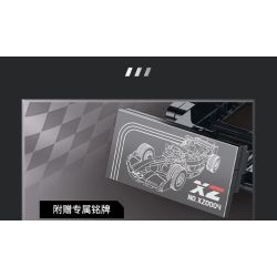 XINZHUAN XZ0004 Xếp hình lắp ráp ghép mô hình Xe công thức 1 Ferrari F1