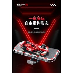 XINZHUAN XZ0004 Xếp hình lắp ráp ghép mô hình Xe công thức 1 Ferrari F1