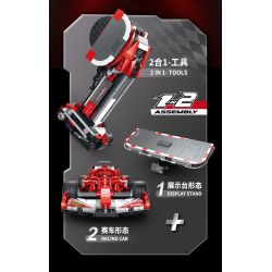 XINZHUAN XZ0004 Xếp hình lắp ráp ghép mô hình Xe công thức 1 Ferrari F1