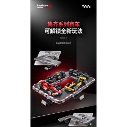 XINZHUAN XZ0004 Xếp hình lắp ráp ghép mô hình Xe công thức 1 Ferrari F1